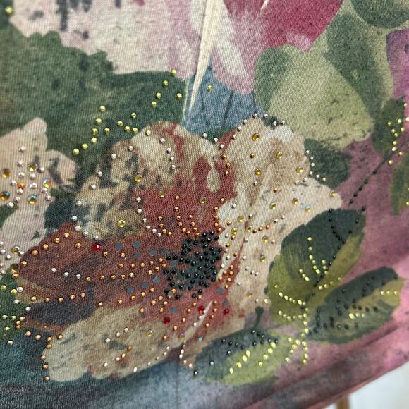 Bleu Top Forest Fairy Princess Boho Goddess Long Sleeve Women Y2k Cottage Large - Picture 10 of 10